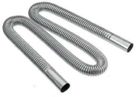 300Cm Stainless Steel Exhaust Hose With 2 Clamps Compatible With Automotive Vehicle Models Car Auto Air Parking Power Generator For Part Number 300Cm