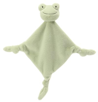 Apricot Lamb Quadratischer Frosch Schmusetuch Kuscheltier Grün 33cm