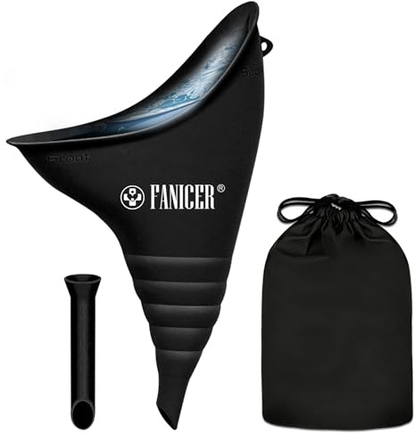 Sikeydels Portátil Urinario Femenino, Reutilizable Embudo para Orinar de Pie Mujeres, Urinario de Emergencia para Mujer, para Viajes, Actividades al Aire Libre, Camping