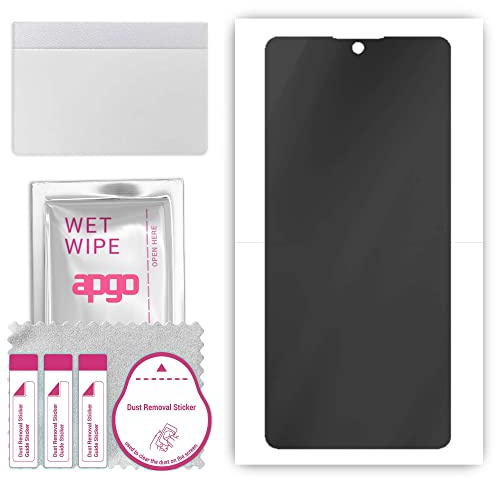 apgo Hydrogel Blickschutzfolie, Matt, kompatibel mit Samsung Galaxy S10 Lite, Privacy Displayschutzfolie, Schutzfolie mit Positionierhilfe, Anti-Spy, kratzfest, einfache Montage