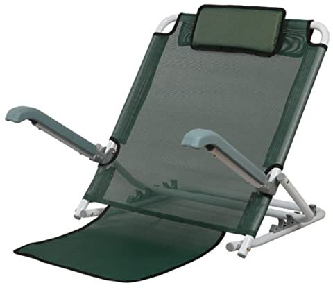 Kissenheber, Sit-Up-Bett-Rückenstütze, bequem, verstellbarer Winkel, Rückenlehne, erhöht, zusammenklappbar zum Stillen, Entspannen (dunkelgrün mit Handlauf)