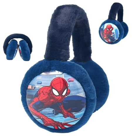 FEIFEI'S BOW Cache-oreilles Spider Elsa en polaire thermique pour enfants garçons et filles, Spider2., taille unique