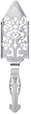 ANKROYU Absinthbrunnenlöffel aus Edelstahl, 1 Stück, 304 Edelstahl, Einzigartiges Design, Cocktailbar, Glas, Trinksieb, Wermutlöffel, Eiswürfel, Netzsieb Für Bars(A)