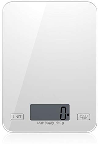 DDKYHU Mini 5kg Digital Kitchen Electronic Scale Food Baking Scale Household Glass Jewelry Said, LCD Display, Battery Powered (Color : B) (C) (A)