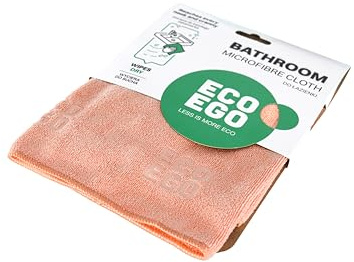 Eco Ego Mikrofasertuch Reinigungstuch Putztuch Microfasertuch Putzlappen Fensterputztuch Für Badezimmer Bad Küche Fenster Bathroom Lachs 40 x 40 cm 1 St.
