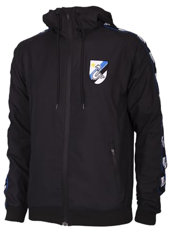 Inter Taper Windbreaker, Giacca Antivento Unisex Adulto, Nero, L