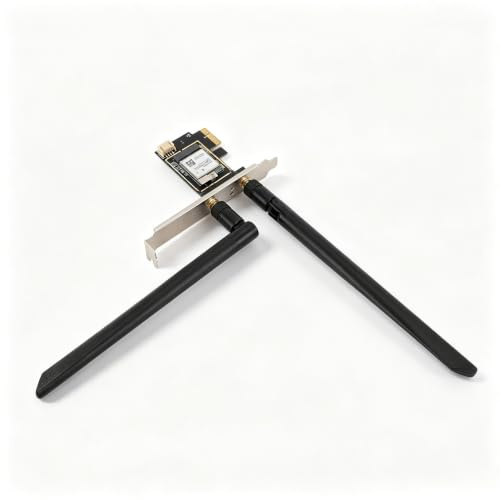 WIFI7 PCIe WLAN Karte, MT7925 5400 Mbit/s PCIEx1 WLAN Netzwerkkartenadapter, 2,4 G/5 G/6 G Tri Band Bluetooth 5.4 WLAN Adapter für Linux, für Openwrt, für Ubuntu Usw