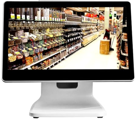 Écran de point de vente commercial de 15,6 pouces, écran de point de vente commercial, SSD 64 Go N2930 DDR3 4 Go, écran de caisse enregistreuse POS, pour le commerce de détail du restaurant