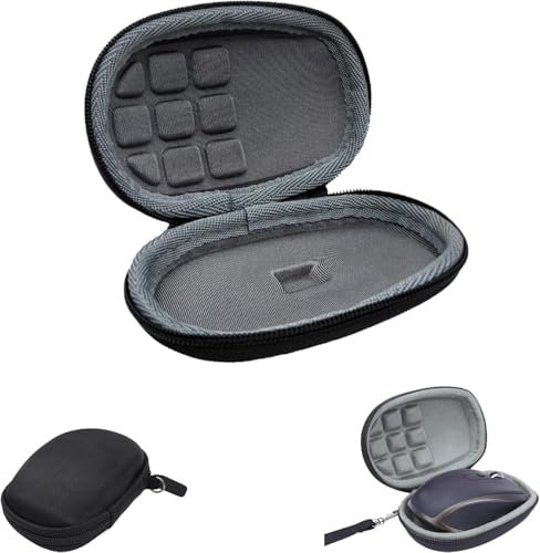Portable Protective Case for Logitech MX Anywhere 2S M185 M325, Wireless Bluetooth Mouse Bag, Shockproof, Dust Resistant, Scratch Organizer Compartment, Travel, Office Use, Gaming