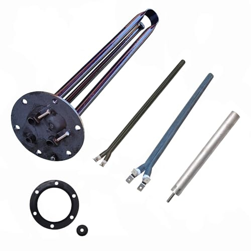 PACK PORTAVAINAS 42cm diametro 13mm + JUNTA 124mm + ANODO 26X250 + 2 RES PINZA 800W 230V