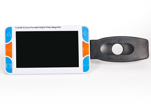 Lente d'ingrandimento digitale portatile da 5 pollici, ausili elettronici per ipovedenti, 26 modalità colore, zoom 3X-48X, per anziani, ipovedenti, libri, pagine