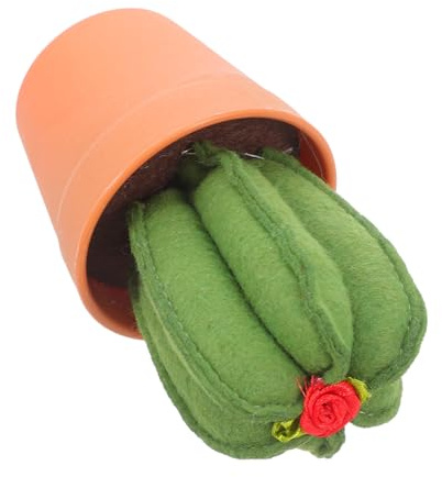 NUOBESTY Dekoratives Nähnadelkissen in Kaktusform mit Blumentopf