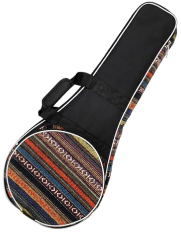 BESTonZON Mandolinen Rucksack aus Oxford Gewebe im Nationalstil Gepolstert und Stabil Praktisches Gigbag für Reisen mit Verstellbarem Tragegurt