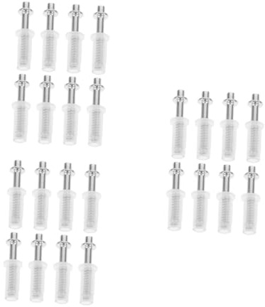 DIYEAH 24 Pièces Kit de Quincaillerie pour Porte Pliante Charnières Métalliques Durables Installation Facile pour Placards Balcons et Cloisons Gain de Place Polyvalente