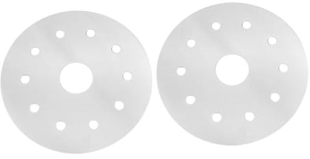 Uonlytech Plaques Conductrices de Chaleur 13 Cm en Acier Inoxydable, Diffuseur Thermique Multifonction Compatible Plaques à Induction, Adaptateur pour Ustensiles Cuisine, Lot de 2 Pièces
