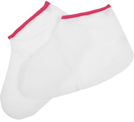 WEKADRIN Botines de Cera de Parafina para Spa Pies Cierre de Gancho y Bucle, Reutilizables, Material Algodón y Poliéster, Cuidado Eficaz en Tratamientos de Belleza