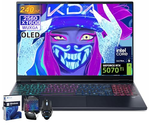 acer Predator Helios Neo 16S AI Gaming Laptop, NVIDIA GeForce RTX 5070Ti 12GB GDDR7, Intel Core Ultra 9 275HX, 16 2.5K 240Hz OLED Display, 32 GB DDR5 5600MT/s, 1 TB SSD, Windows 11 Pro, Accessories