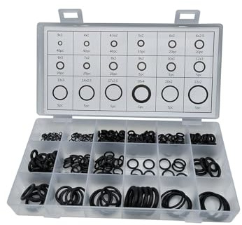 O-Ringe nach Größe Gummi 300pcs 18 Größen NBR Öl- und Hitzebeständig für Automobil Wasserhahn Hochdruckreiniger Sanitär Luft oder Gas Reparatur