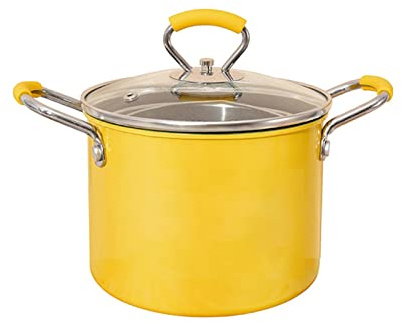 Friteuse avec Panier 2L Mini Friteuse à Huile Profonde pour Cuisine avec Passoire Compatible Toutes Plaques de Cuisson- 2 Litres