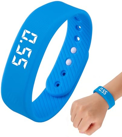 Silent Vibration Alarm - Personal Reminder, Wrist Alarm Band for Gentle Waking, Waterproof Smart Wearable, Vibrating Watch with Adjustable Vibration, Quiet Time Assistant for Focus Study Alerts