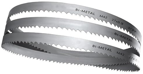 Hoja de sierra cinta bimetálica 2450-6100 mm x 27 0,9 for cortar metal(2 and 3 tpi,2450mm)