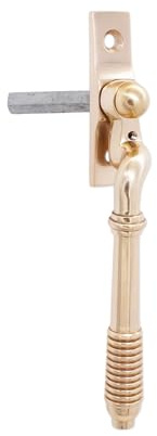 Infinity Decor Victorian Beehive Window Fastener Handle for Wooden/Timber Windows in Polished Brass Finish – LH