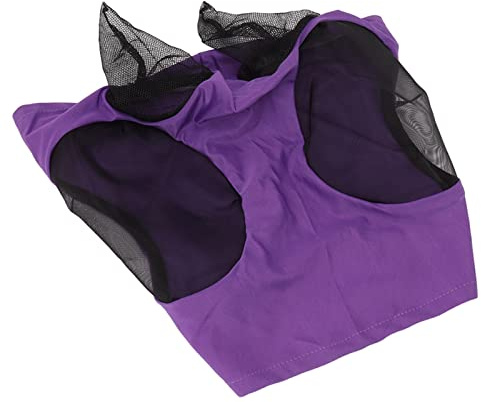 Acouto Mesh Horse Face Mask with Ears Protection, Lättvikt och Bekväm för