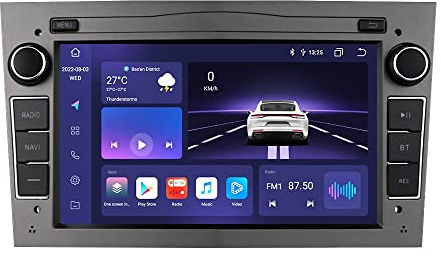 Android 12 Autoradio Bluetooth für Opel Astra H Corsa C Zafira Corsa D Meriva Vivaro GPS Navi Bluetooth/Apple Carplay &Android Auto/USB WiFi 4G LTE Rückfahrkamera Eingang Mirrorlink Lenkradsteuerung
