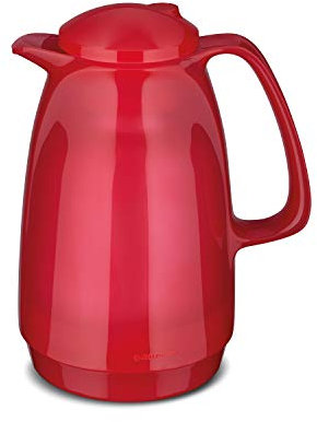 ROTPUNKT Isolierkanne 220 Bella 1,0 l | Zweifunktions-Drehverschluss | BPA-frei - gesundes Trinken | Made in Germany | Warm + Kalthaltung | Glaseinsatz (Glossy Bubblegum)
