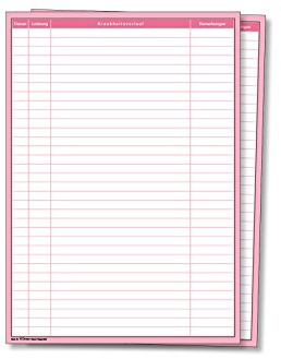 Einlegebogen für Karteitaschen DIN A4 | Rosa | 100 Stück | Meyer-Wagenfeld | Unser Tipp: Der Einlegebogen passt farblich zu der Karteitasche 46