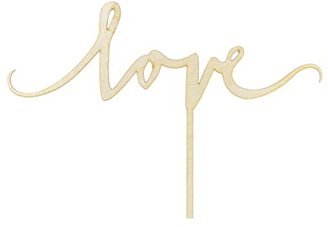 Cake Topper Love Holz 23x16cm Tortendeko Kuchendeko Cupcake Kuchen Torten Hochzeit Party