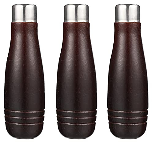 Angoily 3Pcs Holz Datei Griff Mit Metall Kragen - Ersatz Zubehör Für Werkzeug Handwerk