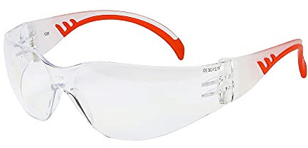 TIMCO Comfort Safety Glasses - Lightweight safety glasses with soft arms to give extra comfort and grip around the ears and temples when worn for long periods - Clear