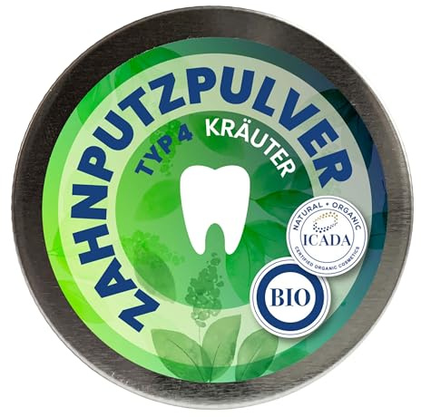 SCHETTLERs Bio-Zahnputzpulver Typ 4 – 20g Schraubdose Salzfrei & Natürlich - Mit Heilkreide & Bio-Pflanzenpulver - Zero Waste