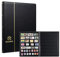 MUDOR Album de collection de timbres, 7 rangées, livre de timbres pour collectionneurs, 10 feuilles, noir