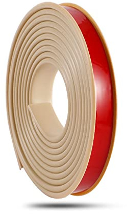 Melairya 4m Flexible Selbstklebende U-Kanal-Formramm, Formramm, C-Kanal-Stabkante for Kennzeichnung, Schrank, Sperrholz, Tisch, Schutzkantenschutz (Color : 4m-Beige, Size : 15mm)