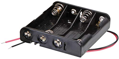 Batterihållare, 4 x AAA, trådledning, batterihållare och batteritillbehör, antal. 1 | MP006847