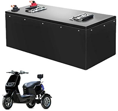 HJGHY Batería de Litio LiFePO4 de 72V y 80Ah, 3000-5000 ciclos, BMS Inteligente Integrado, Uso para batería de Repuesto de Coche eléctrico, batería Recargable extraíble