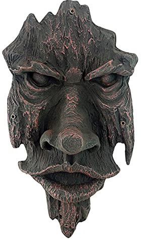 MACMRD Sculpture d'Greenman | Sculpture décor Visage d'arbre - Statue Jardin l'esprit Nottingham Bois Greenman Arbre Sculpture Arbre Visages décor pour l'extérieur