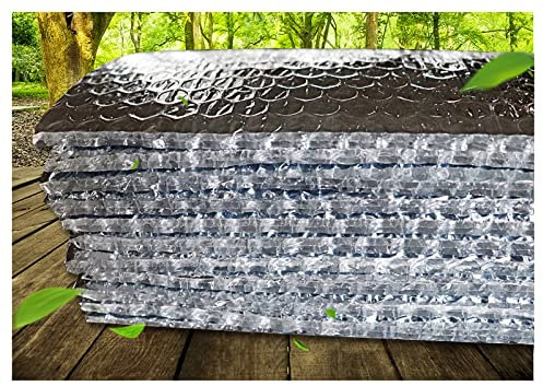 IBOWZ Réflecteur Radiateur Feuille d'isolation Panneaux Réflecteurs de Radiateur Bouclier Thermique, Rouleaux d'Isolation en Mousse Réfléchissante à la Chaleur pour Cabanons, Toits, Greniers, VR