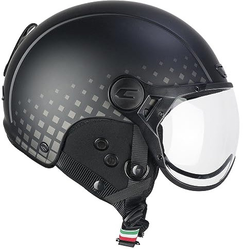 CGM EBI, Skihelm Unisex Erwachsene, Schwarz Grau matt, L (59 cm)