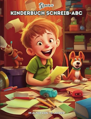 Gravax Kinderbuch Schreib-ABC im Alter von 1–5 Jahren