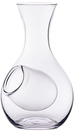 Urban Tokyo Decantador japonés de copa de vino para sake frío, botella de sake de 12 onzas líquidas con cavidad de hielo para uso doméstico o restaurante (cavidad de bolsillo transparente)