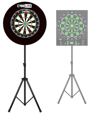 CyeeLife Professionelles Dartscheibe Ständer,Mobiler Dartständer für Klassische und Elektronische Dartboards