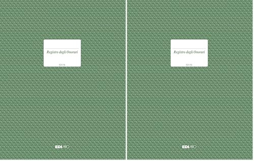 Edipro - E2176 - Registro degli onorari 22 pagine numerate f.to 31x24,5 (Confezione da 2)