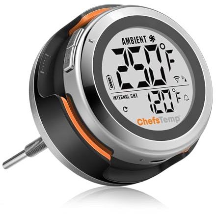ProTemp S1 Patented Smart Grill Gauge Thermometer Hub Wi-Fi and Bluetooth | for Weber Kamado Joe Grills Smoker Offset Upgrade Replacement Accessories (Universal Version, not for Big Green Egg)