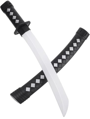 HONITANO Plastik spielzeugschwert Leichtes Robustes Cosplay zubehör für Ninja kostüme Realistisch Geformt Tragbar für Party und Fasching Accessoire für Kreative Rollenspiele