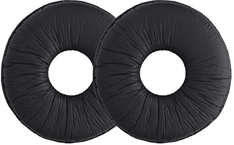 kwmobile 2x Cuscinetto Cuffie Compatibile con Technics RP DJ1200 / DJ1210 Pad - Cuscinetti Ricambio Cuffie Over Ear Simil Pelle - nero