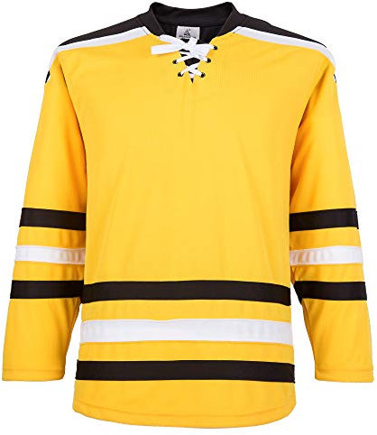 Ealer H900 Serie Eishockey-Trikot – Jungen und Mädchen – Erwachsene, Jugendliche, Junior - Gelb - Groß