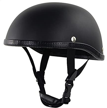 ZHEN Scooter Herren und Damen Crash Half Helmet Vintage Jet-Helme Halbschalenhelm Classic Offener Jet Crash Protection Half Helmet DOT/ECE Zertifiziert Motorradhelm für Cruiser Moped